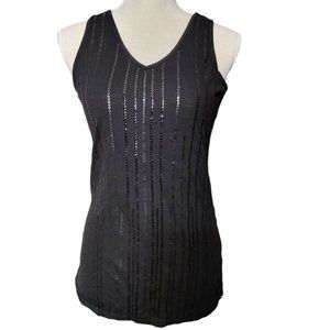 NWOT Maurices Black Sequin Tank Top Small